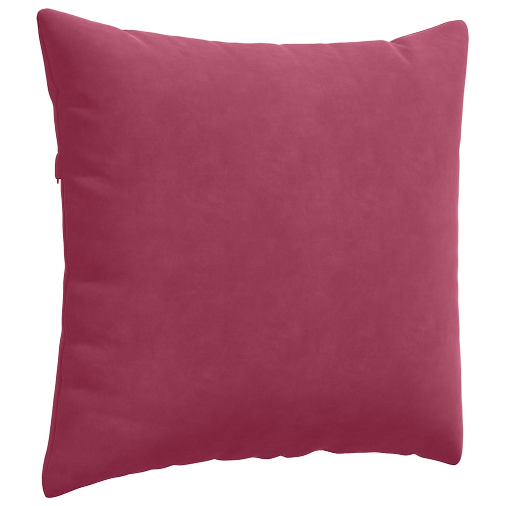 Sofa Kussens 2 pcs Wijnrood 45 x 45 cm Katoen Stof