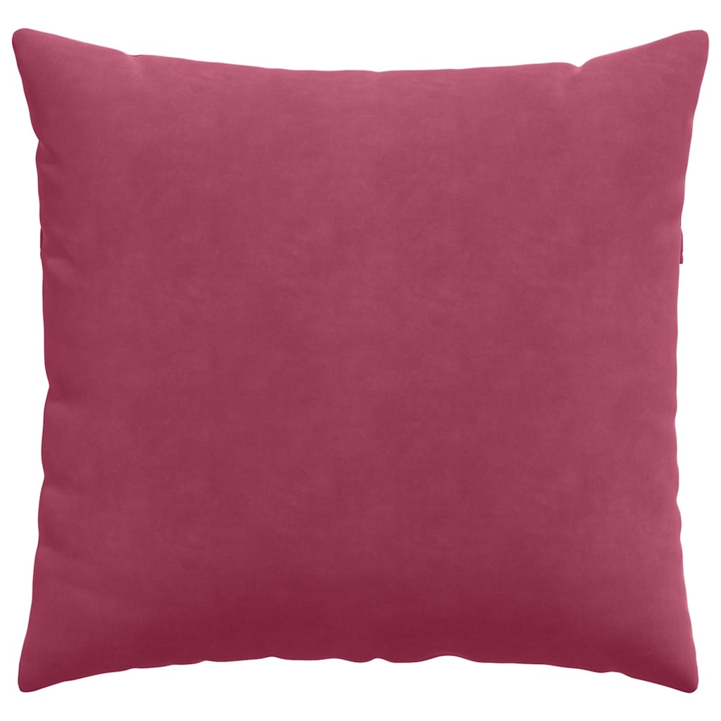 Sofa Kussens 2 pcs Wijnrood 45 x 45 cm Katoen Stof