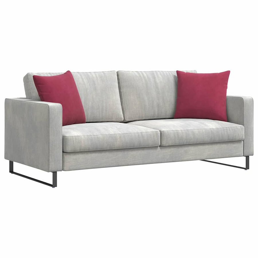 Sofa Kussens 2 pcs Wijnrood 45 x 45 cm Katoen Stof