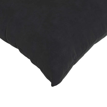 Sofa Kussens 2 pcs Zwart 45 x 45 cm Katoen Stof