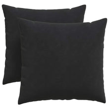 Sofa Kussens 2 pcs Zwart 45 x 45 cm Katoen Stof