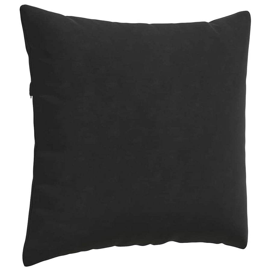 Sofa Kussens 2 pcs Zwart 45 x 45 cm Katoen Stof