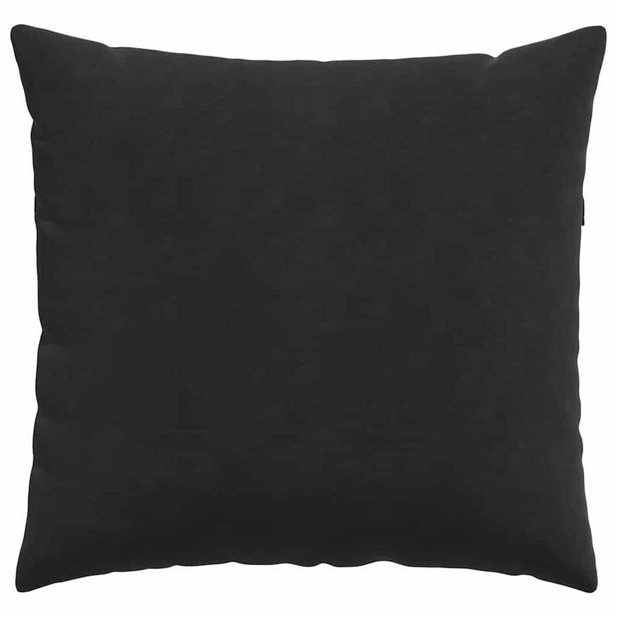 Sofa Kussens 2 pcs Zwart 45 x 45 cm Katoen Stof