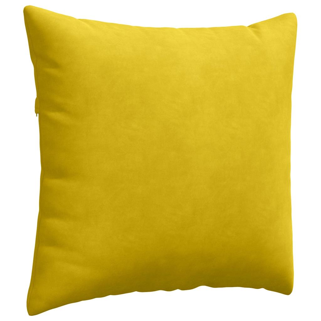 Sofa Kussens 2 pcs Geel 45 x 45 cm Katoen Stof