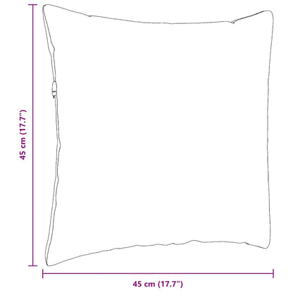 Sofa Kussens 2 pcs Geel 45 x 45 cm Katoen Stof