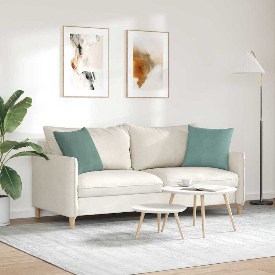 Sofa Kussens 2 pcs Zeegroen 45 x 45 cm Katoen Stof