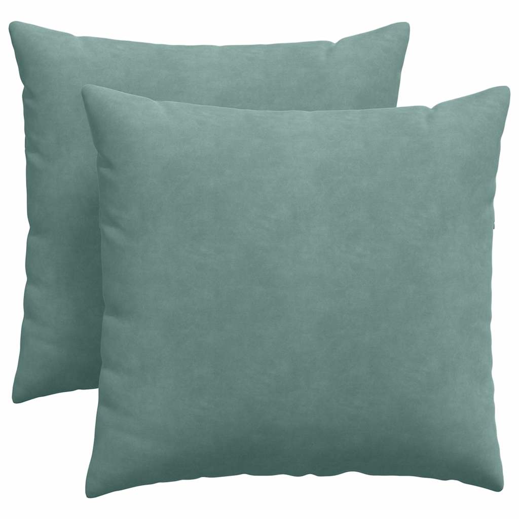Sofa Kussens 2 pcs Zeegroen 45 x 45 cm Katoen Stof