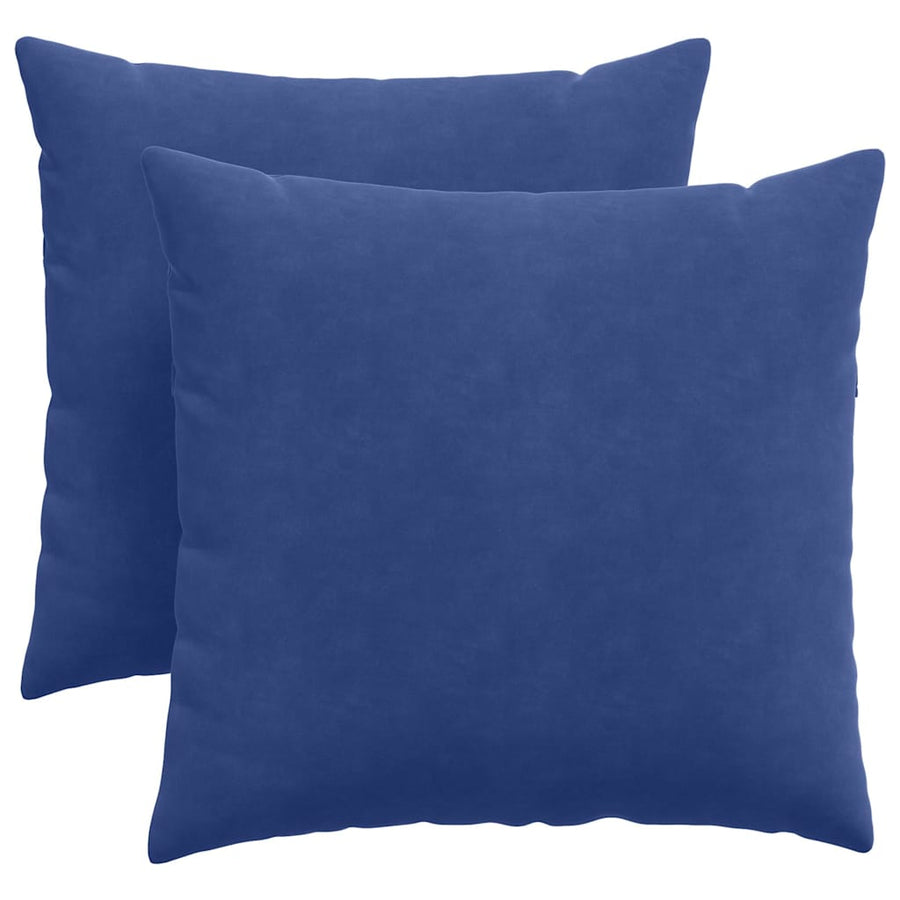 Sofa Kussens 2 pcs Politieblauw 45 x 45 cm Katoen Stof
