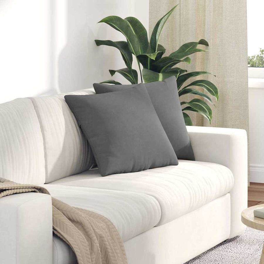 Sofa kussens Donkergrijs Stof