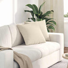 Sofa Cushions 2 pieces Beige 45 x 45 cm Fabric