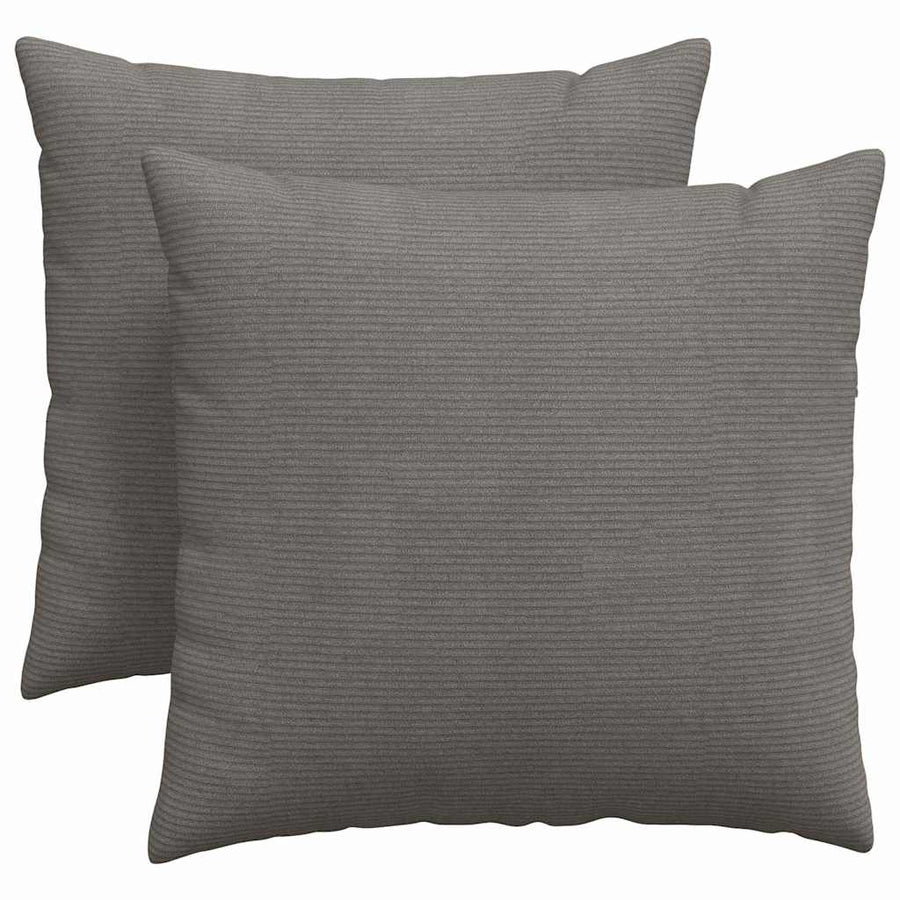 Sofa Kussens 2 pcs Lichtgrijs 45 x 45 cm Katoen Stof