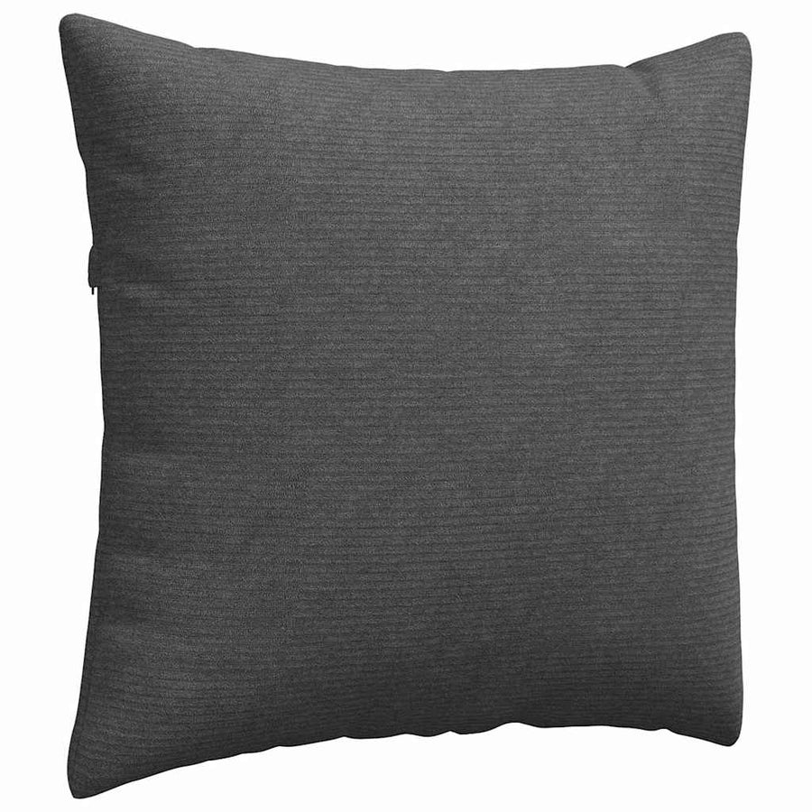 Sofa Kussens 2 pcs Donkergrijs 45 x 45 cm Katoen Stof