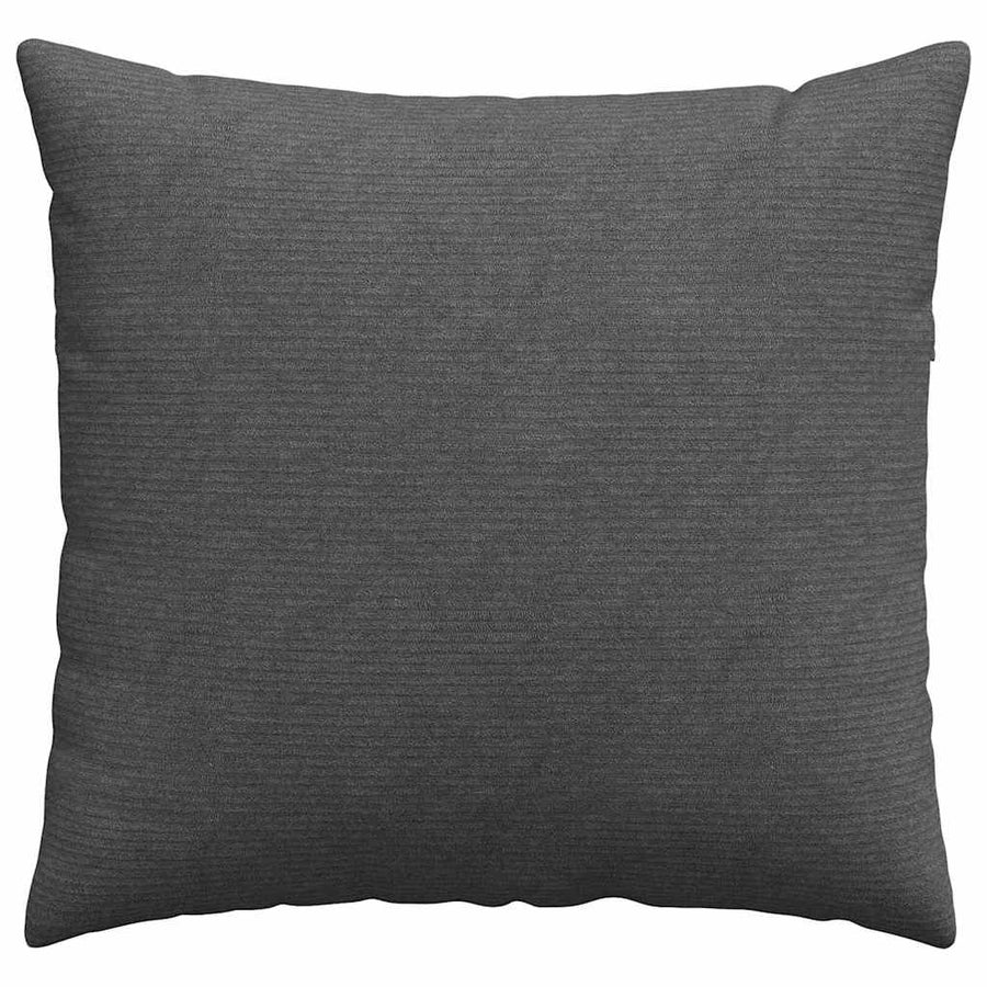 Sofa Kussens 2 pcs Donkergrijs 45 x 45 cm Katoen Stof