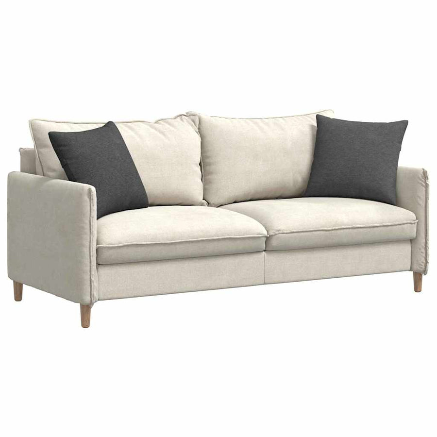 Sofa Kussens 2 pcs Donkergrijs 45 x 45 cm Katoen Stof
