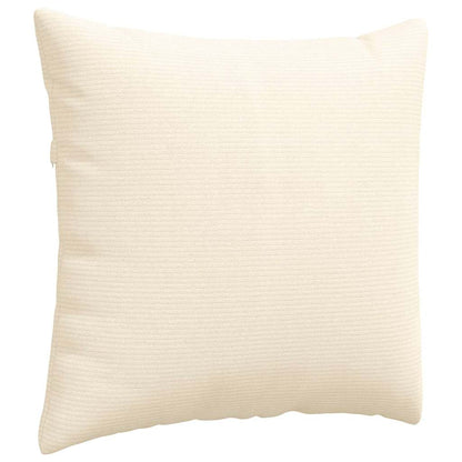 Sofa Kussens 2 pcs Crème 45 x 45 cm Katoen Stof