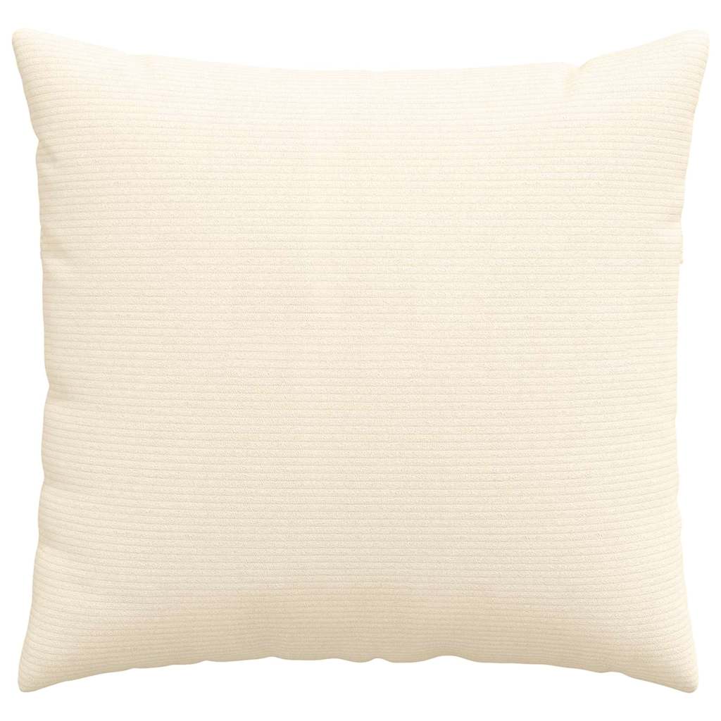 Sofa Kussens 2 pcs Crème 45 x 45 cm Katoen Stof