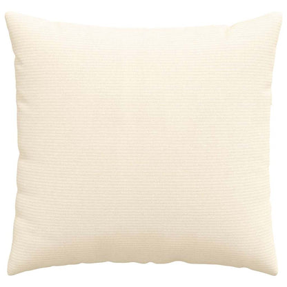 Sofa Kussens 2 pcs Crème 45 x 45 cm Katoen Stof