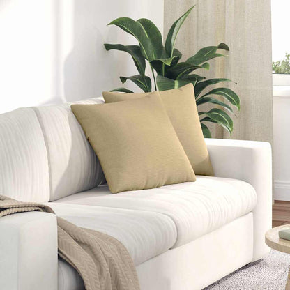 Sofa Kussens 2 pcs Grijs groen 45 x 45 cm Katoen Stof