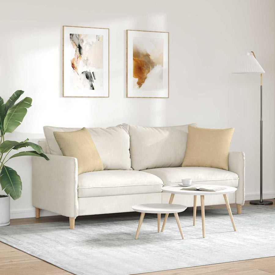 Sofa Kussens 2 pcs Grijs groen 45 x 45 cm Katoen Stof
