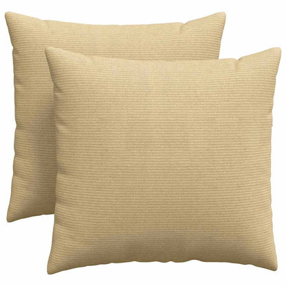 Sofa Kussens 2 pcs Grijs groen 45 x 45 cm Katoen Stof