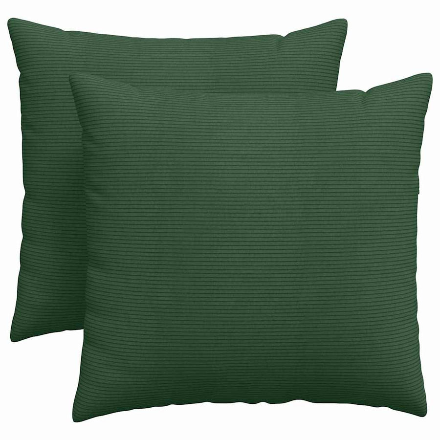 Sofa Kussens 2 pcs Donkergroen 45 x 45 cm Katoen Stof