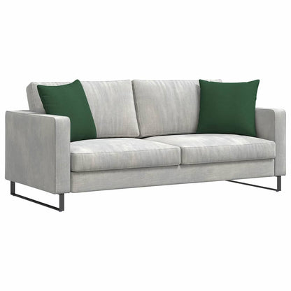 Sofa Kussens 2 pcs Donkergroen 45 x 45 cm Katoen Stof
