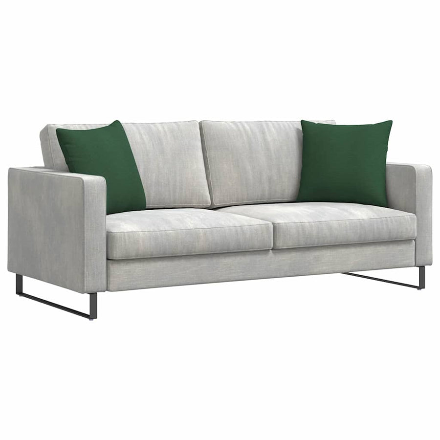 Sofa Kussens 2 pcs Donkergroen 45 x 45 cm Katoen Stof
