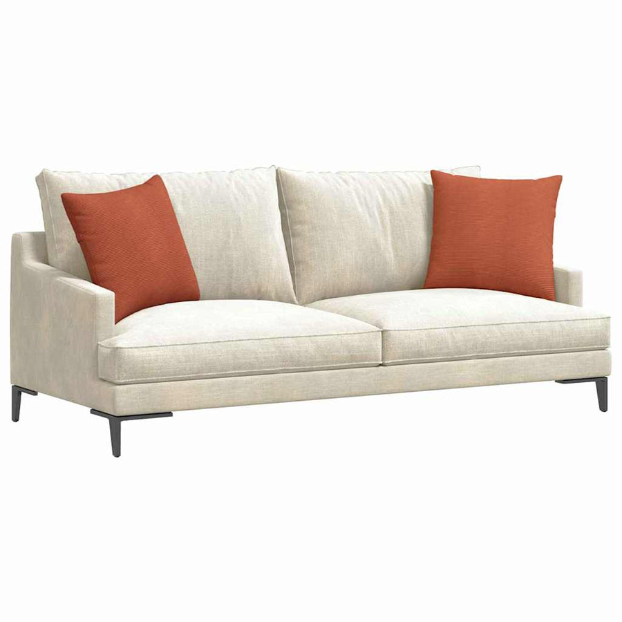 Sofa Kussens 2 pcs Rood-oranje 45 x 45 cm Katoen Stof