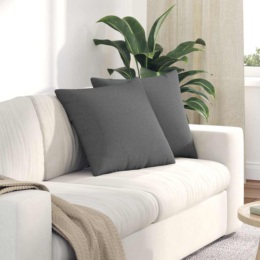 Sofa Kussens Donkergrijs Stof