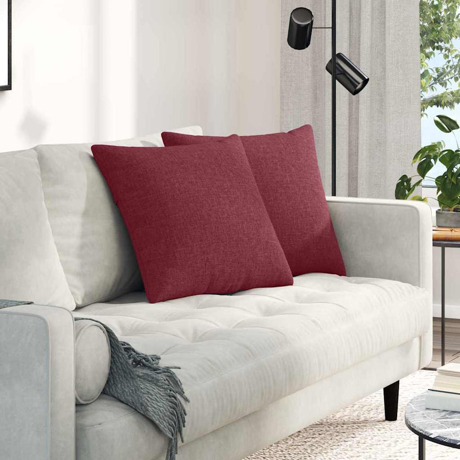 Sofa Kussens Wijnrood Stof