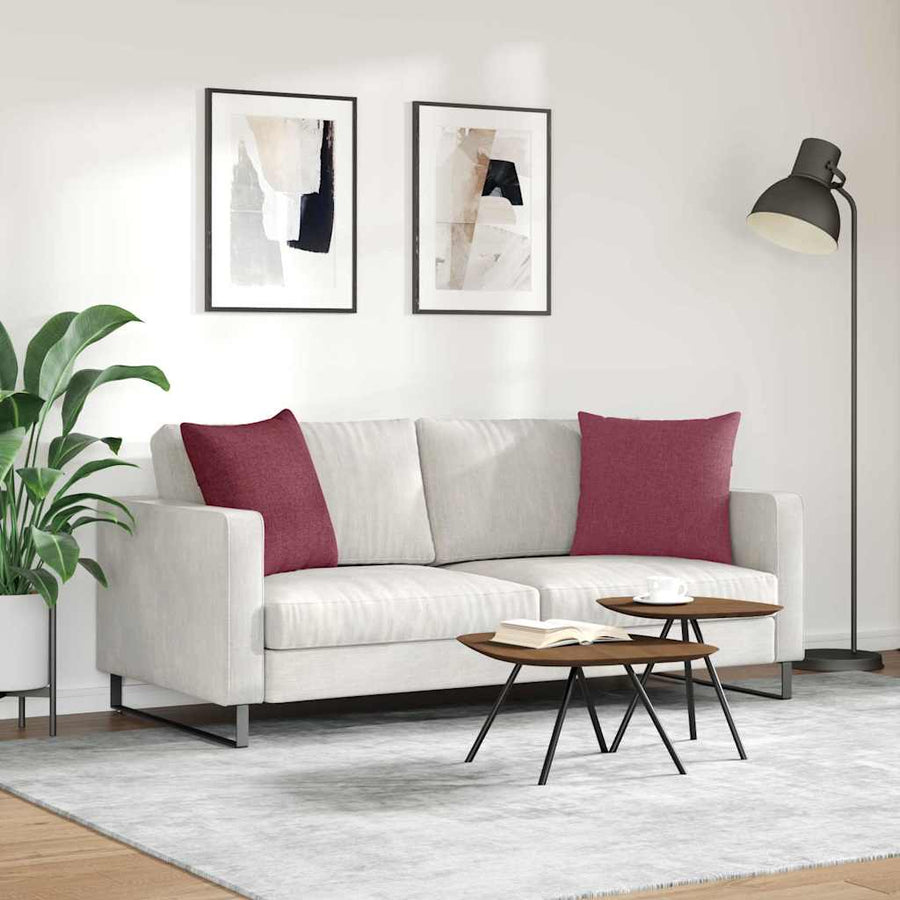 Sofa Kussens Wijnrood Stof