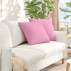 Bankkussens 2 stuks roze 50x50 cm stof