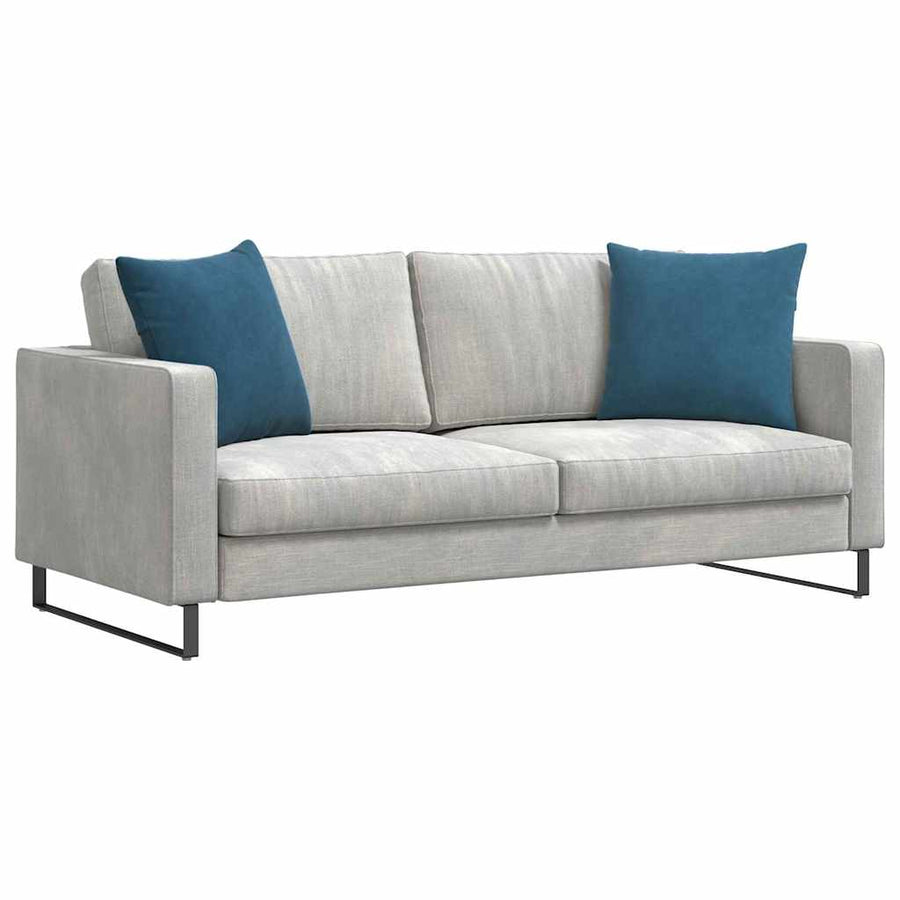 Sofa Kussens 2 pcs Blauw 50 x 50 cm Katoen Stof