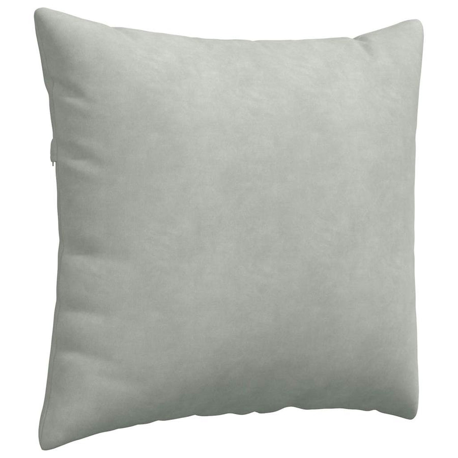 Sofa Kussens 2 pcs Lichtgrijs 50 x 50 cm Katoen Stof