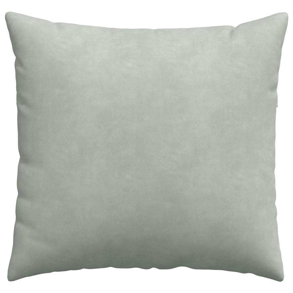 Sofa Kussens 2 pcs Lichtgrijs 50 x 50 cm Katoen Stof