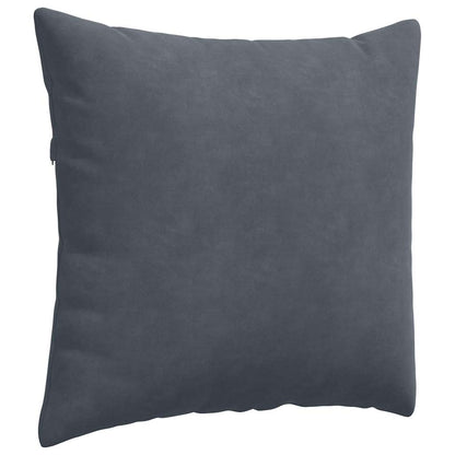 Sofa Kussens 2 pcs Donkergrijs 50 x 50 cm Katoen Stof
