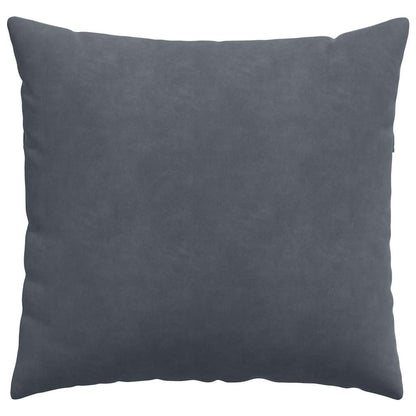 Sofa Kussens 2 pcs Donkergrijs 50 x 50 cm Katoen Stof