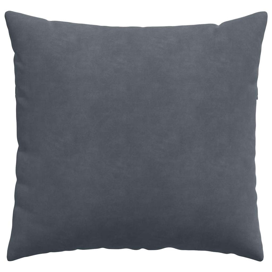 Sofa Kussens 2 pcs Donkergrijs 50 x 50 cm Katoen Stof