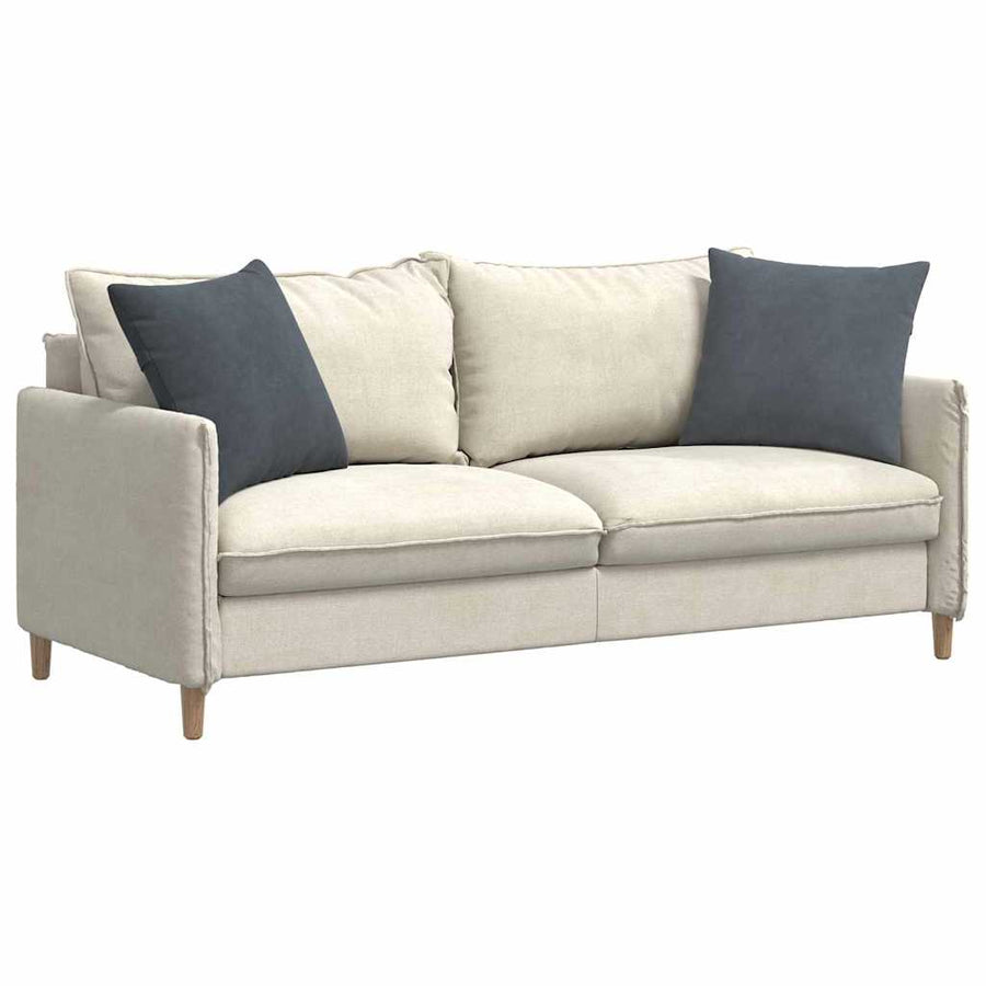 Sofa Kussens 2 pcs Donkergrijs 50 x 50 cm Katoen Stof