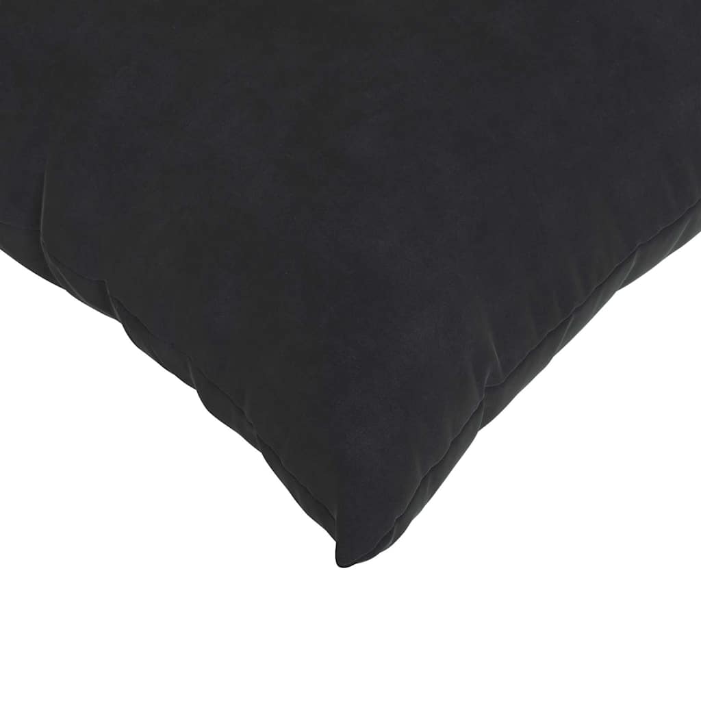 Sofa Kussens 2 pcs Zwart 50 x 50 cm Katoen Stof