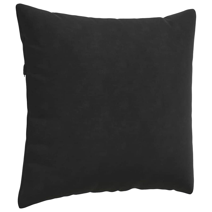 Sofa Kussens 2 pcs Zwart 50 x 50 cm Katoen Stof