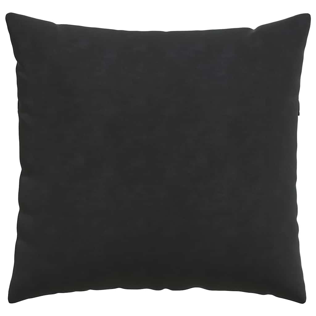 Sofa Kussens 2 pcs Zwart 50 x 50 cm Katoen Stof
