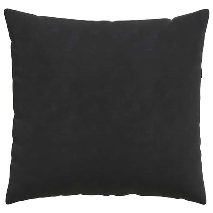 Sofa Kussens 2 pcs Zwart 50 x 50 cm Katoen Stof