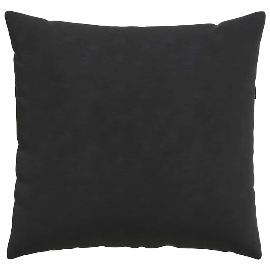 Sofa Kussens 2 pcs Zwart 50 x 50 cm Katoen Stof