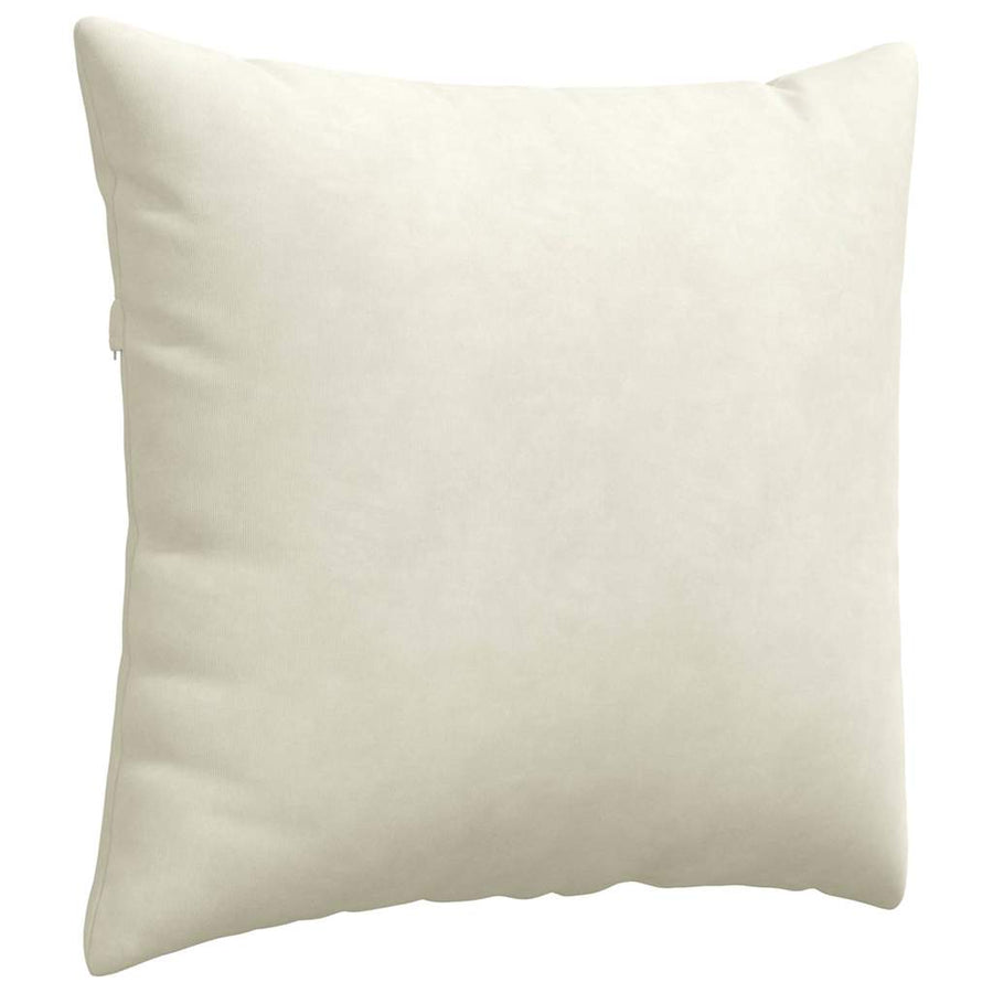 Sofa Kussens 2 pcs Crème 50 x 50 cm Katoen Stof