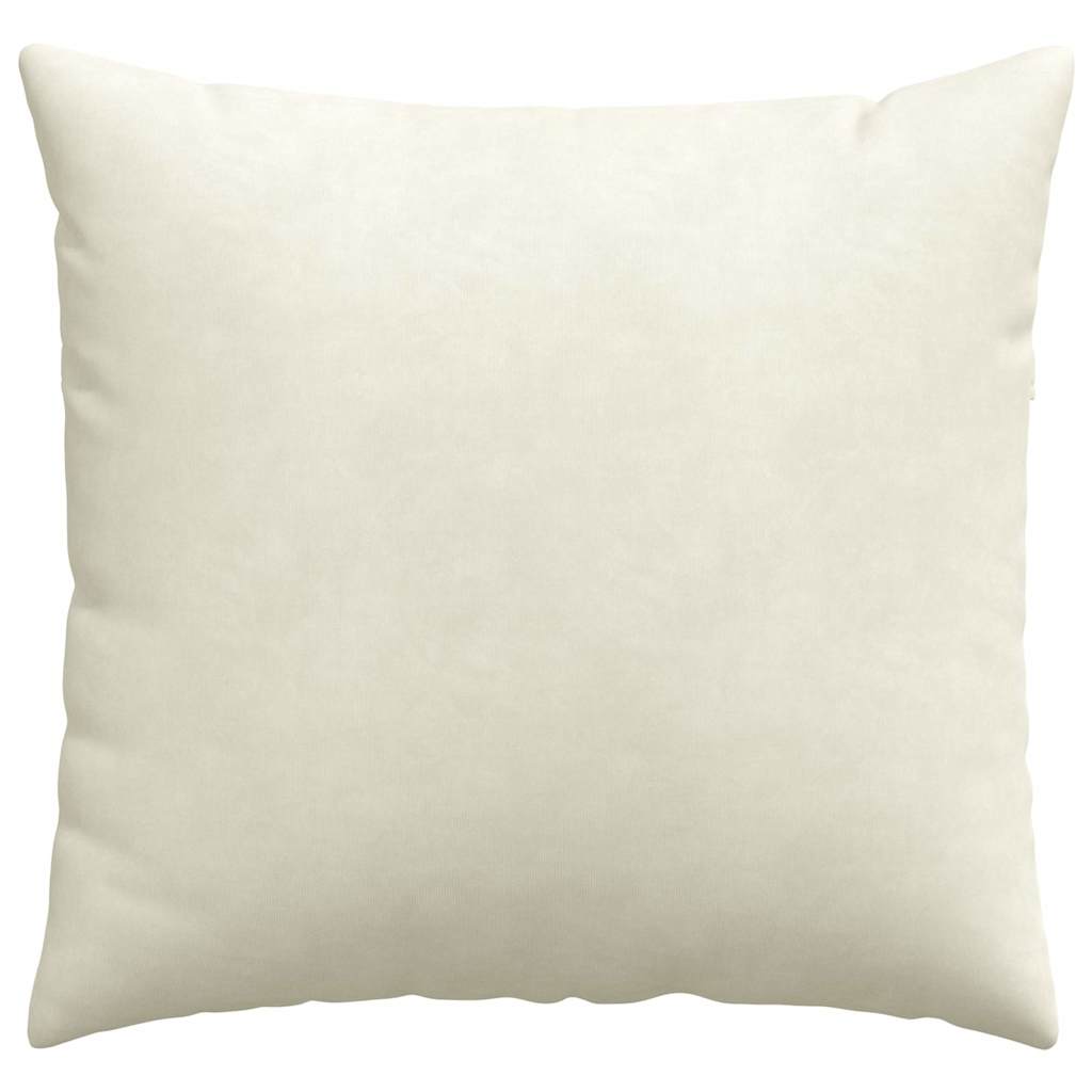 Sofa Kussens 2 pcs Crème 50 x 50 cm Katoen Stof