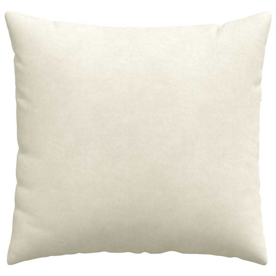 Sofa Kussens 2 pcs Crème 50 x 50 cm Katoen Stof
