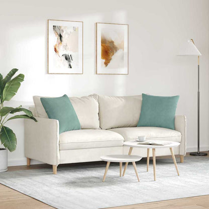 Sofa Kussens 2 pcs Zeegroen 50 x 50 cm Katoen Stof