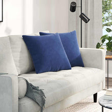 Sofa Kussens 2 pcs Politieblauw 50 x 50 cm Katoen Stof