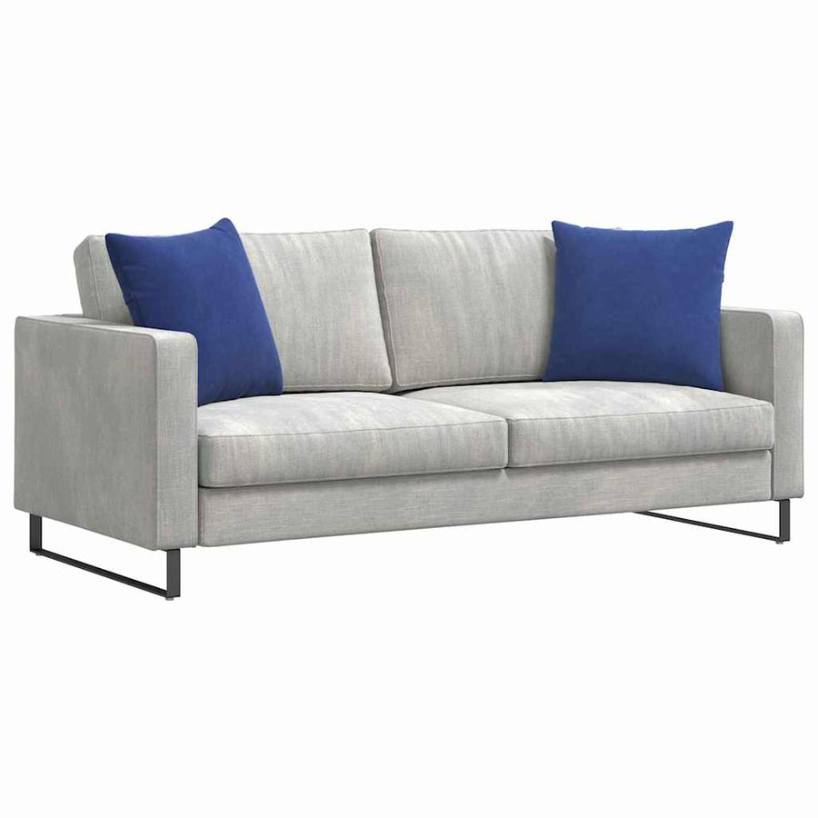 Sofa Kussens 2 pcs Politieblauw 50 x 50 cm Katoen Stof